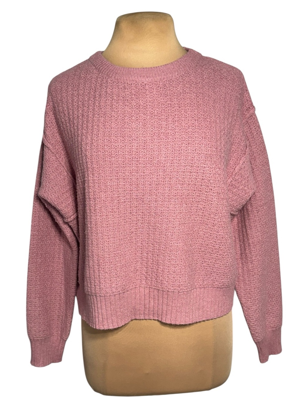 Haute Hippie Dusty Rose Textured Knit Sweater Size Small EUC - Picture 2 of 6